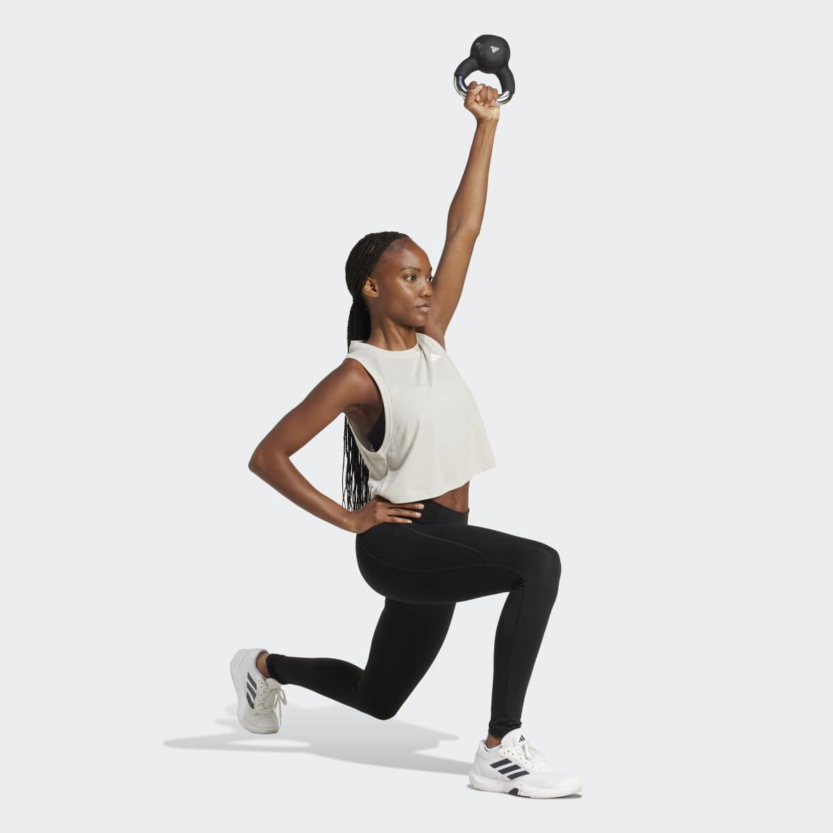 T-shirt de Mulher Train Essentials Boxy Workout Cinzento-5