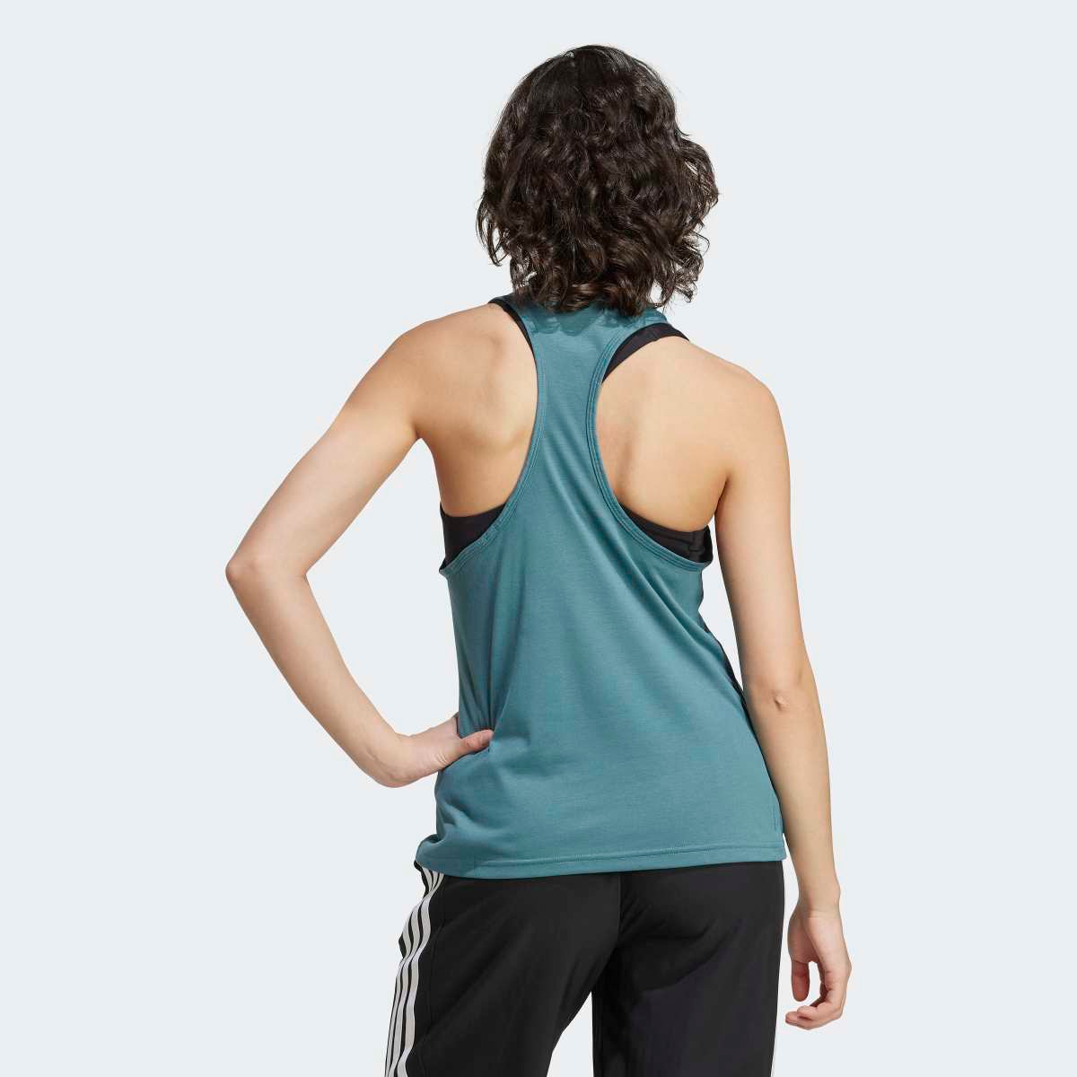 T-shirt de Mulher Train Essentials Minimal Branding Racerback Verde-2