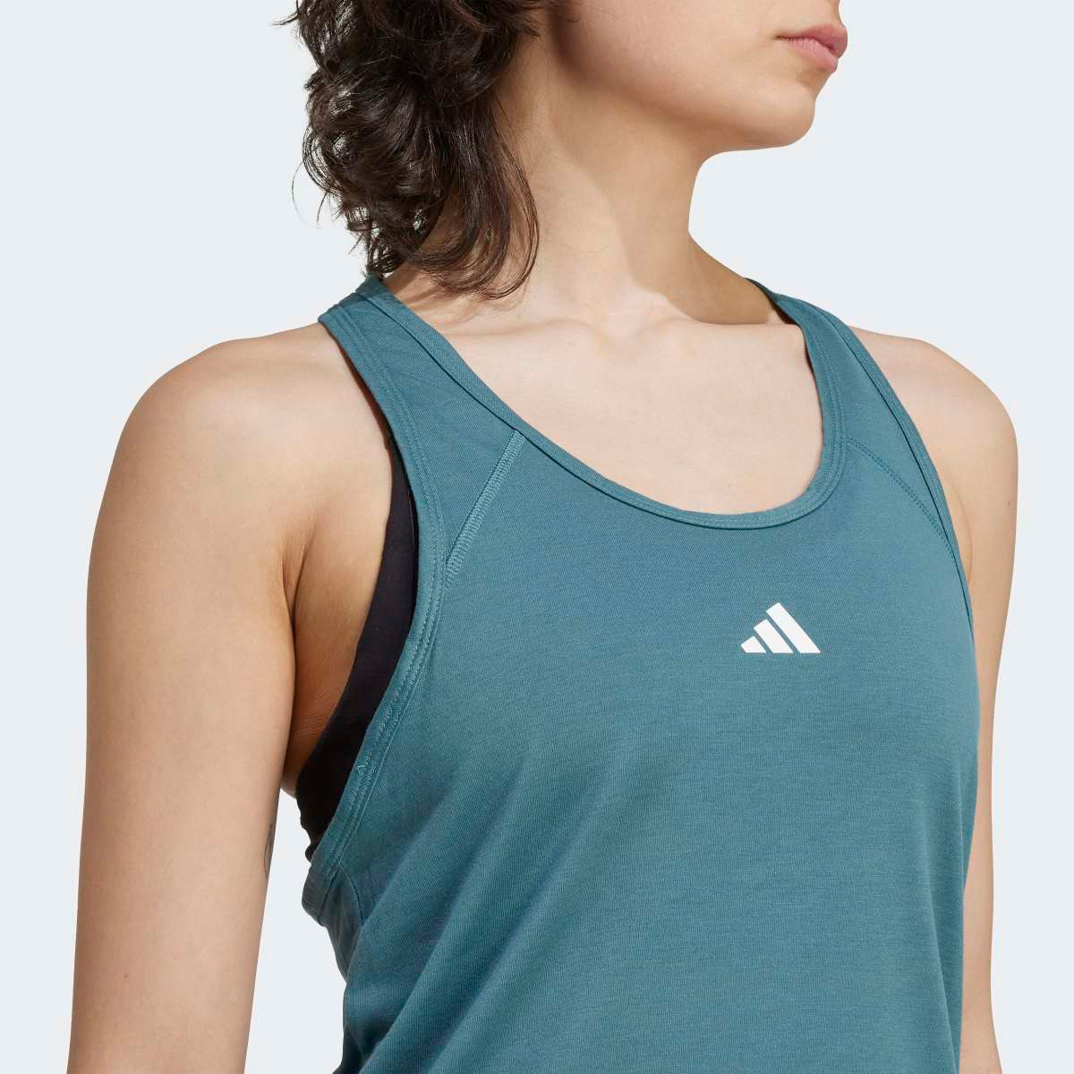 T-shirt de Mulher Train Essentials Minimal Branding Racerback Verde-4