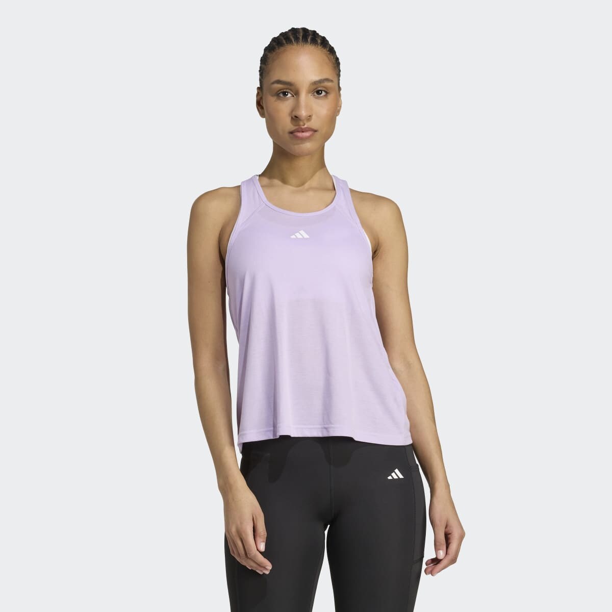 T-shirt de Mulher Train Essentials Minimal Branding Racerback Violeta-2