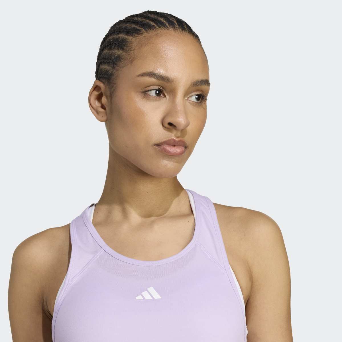 T-shirt de Mulher Train Essentials Minimal Branding Racerback Violeta-5