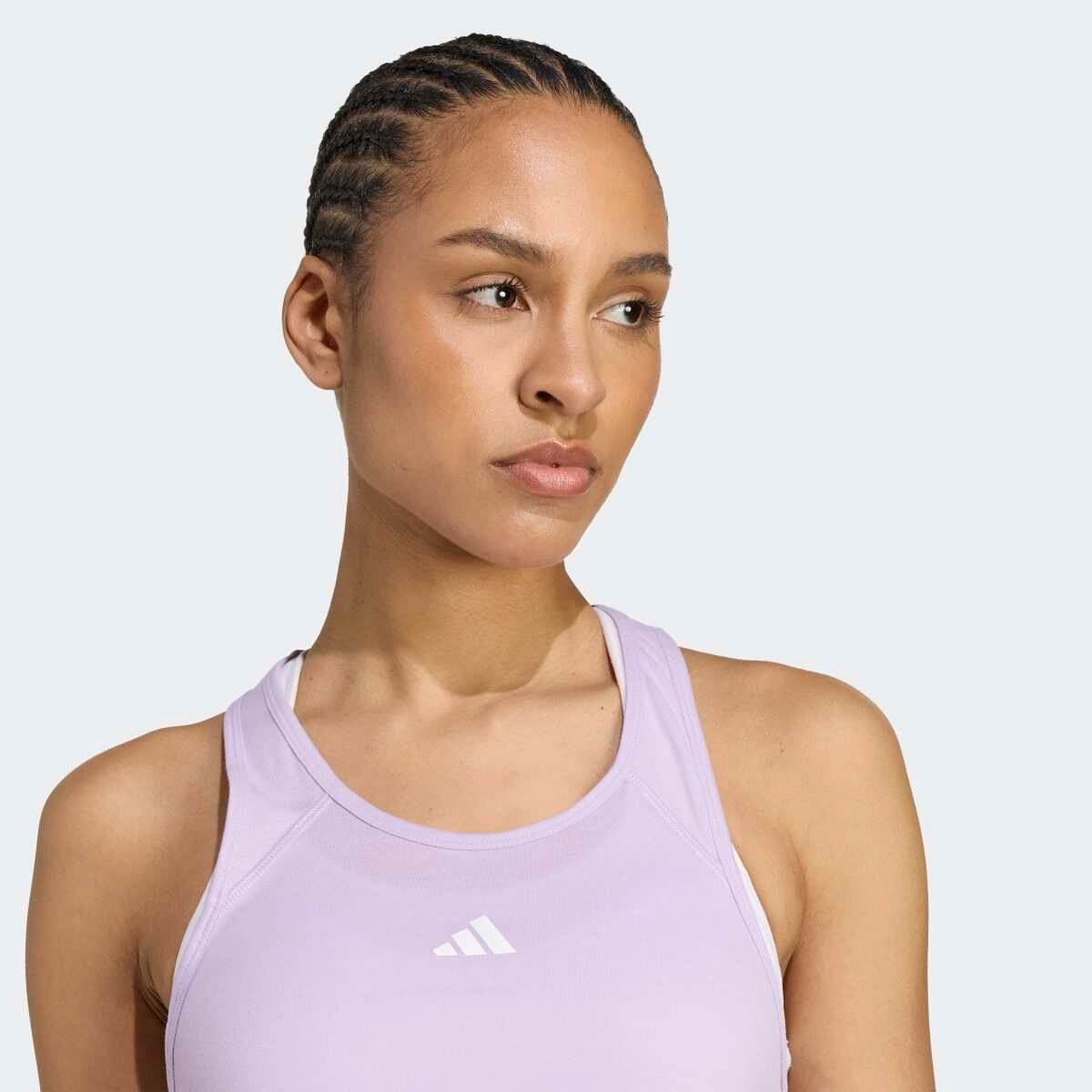 T-shirt de Mulher Train Essentials Minimal Branding Racerback Violeta-5