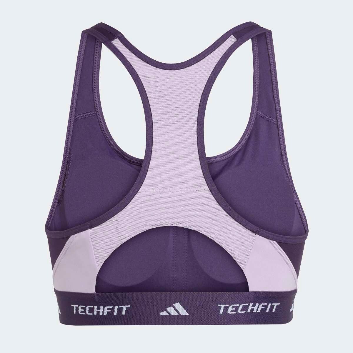 Top de Mulher Techfit Medium Support Colorblock Roxo-6