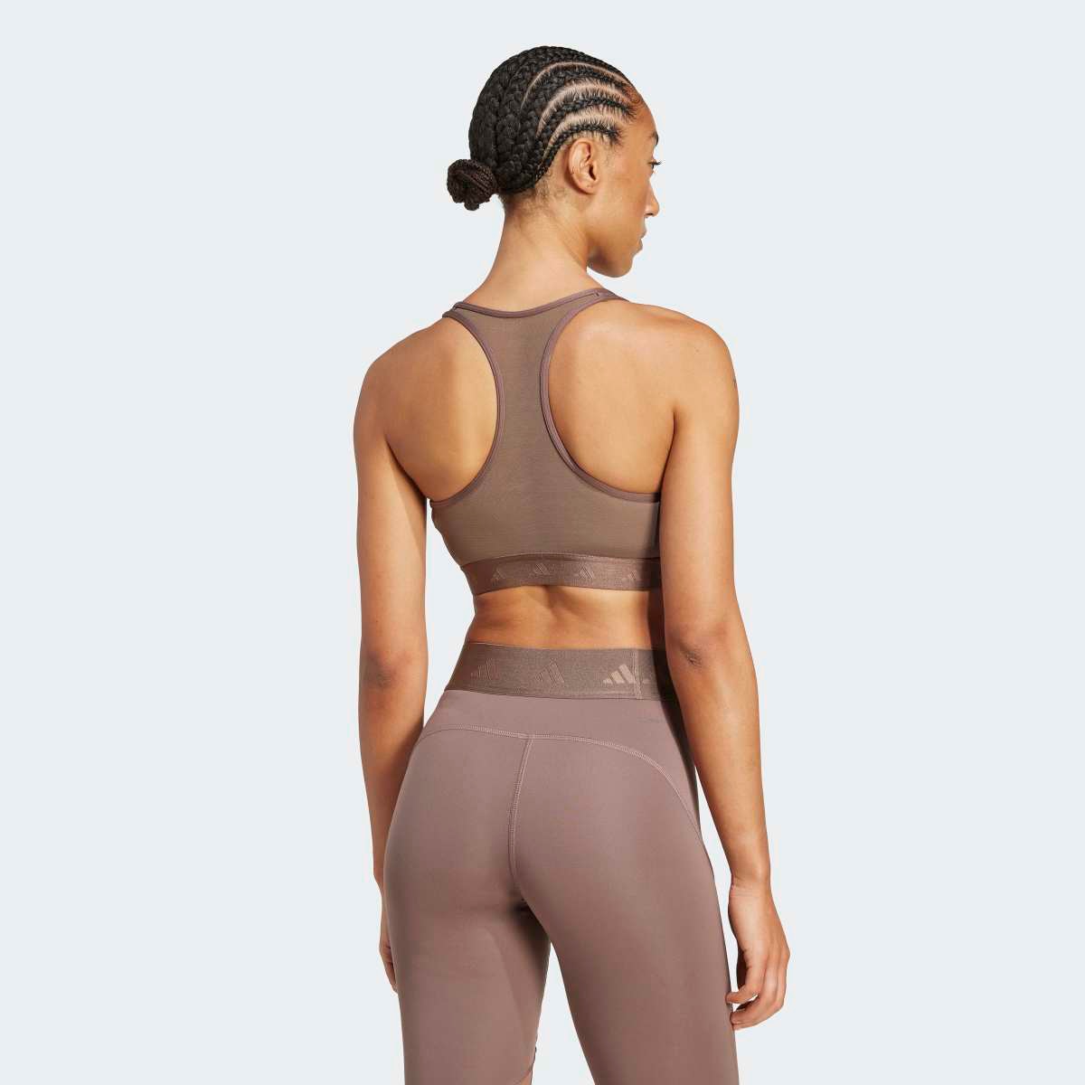 Top de Mulher Hyperglam Powerreact Training Medium-Support Castanho-2