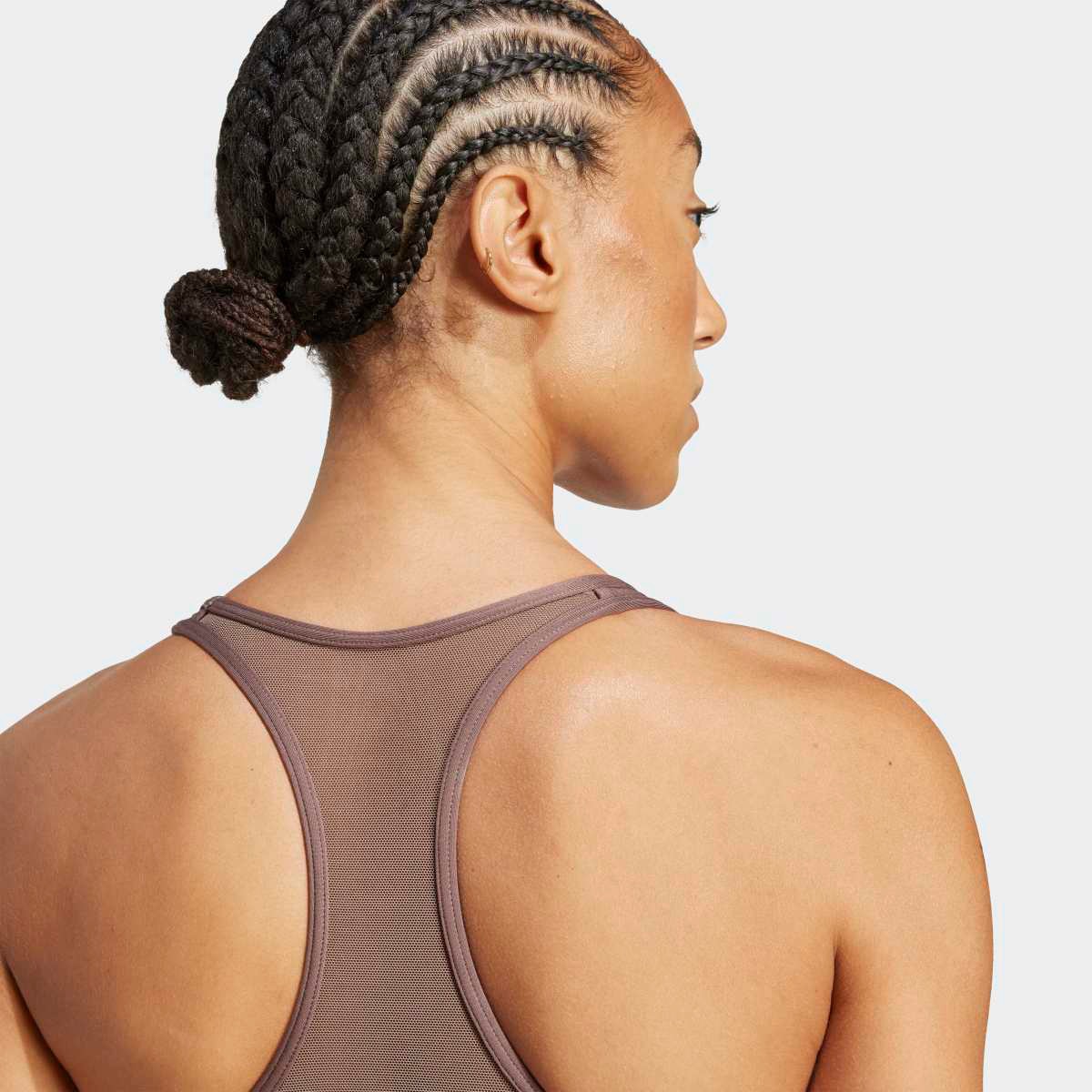 Top de Mulher Hyperglam Powerreact Training Medium-Support Castanho-5