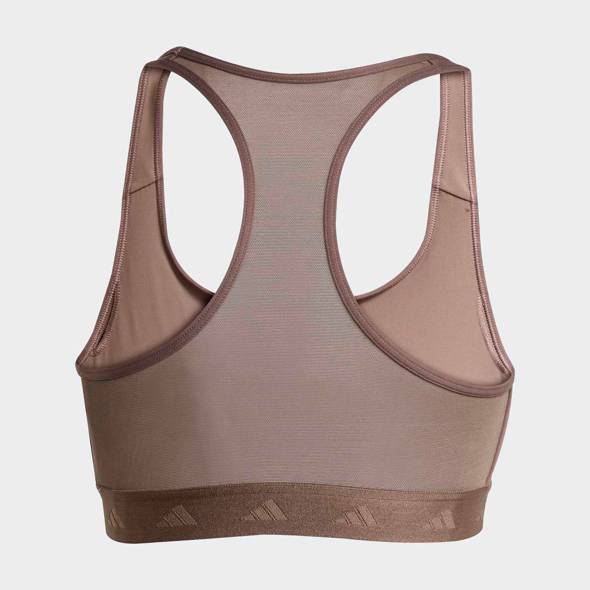 Top de Mulher Hyperglam Powerreact Training Medium-Support Castanho-7