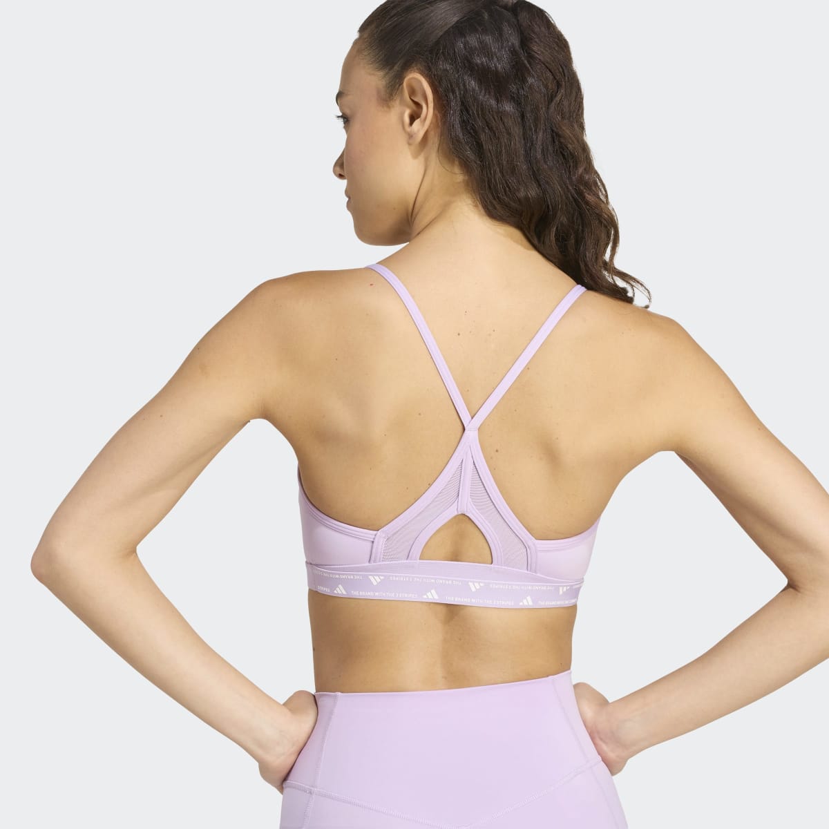 Top de Mulher Aeroreact Training 3 Faixas Violeta-4