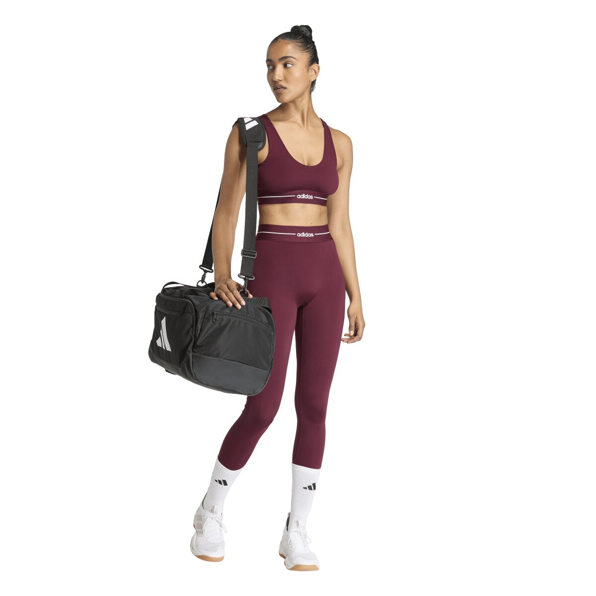 Top de Mulher Workout Essentials Plus Bordeaux-5