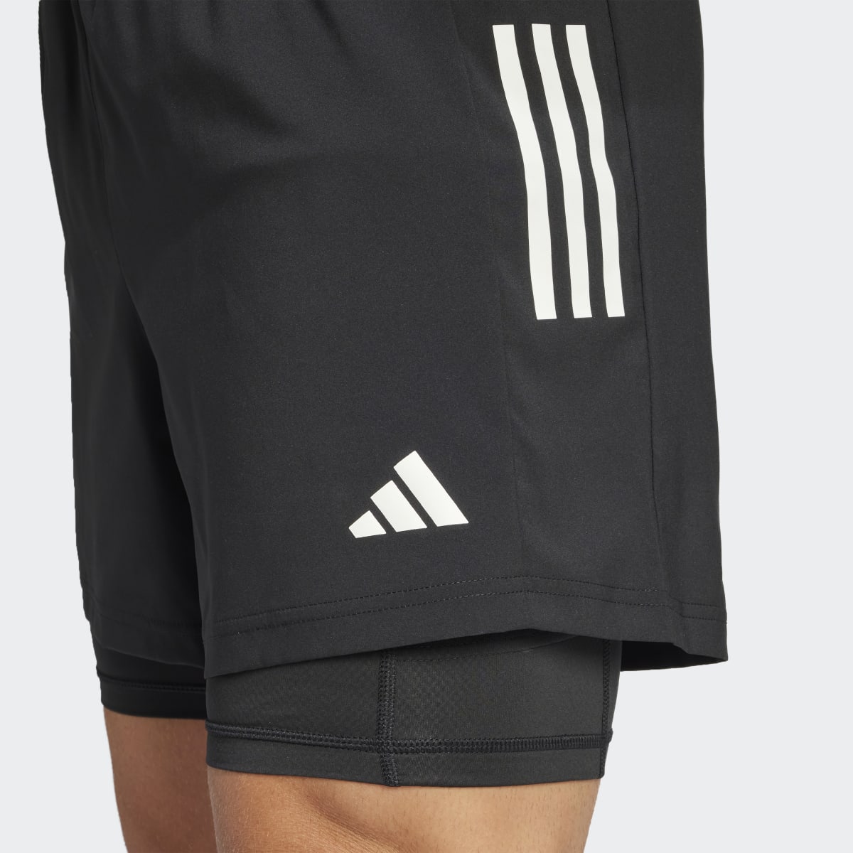 Calções de Homem Own the Run CLIMACOOL 2-in-1 Preto-3