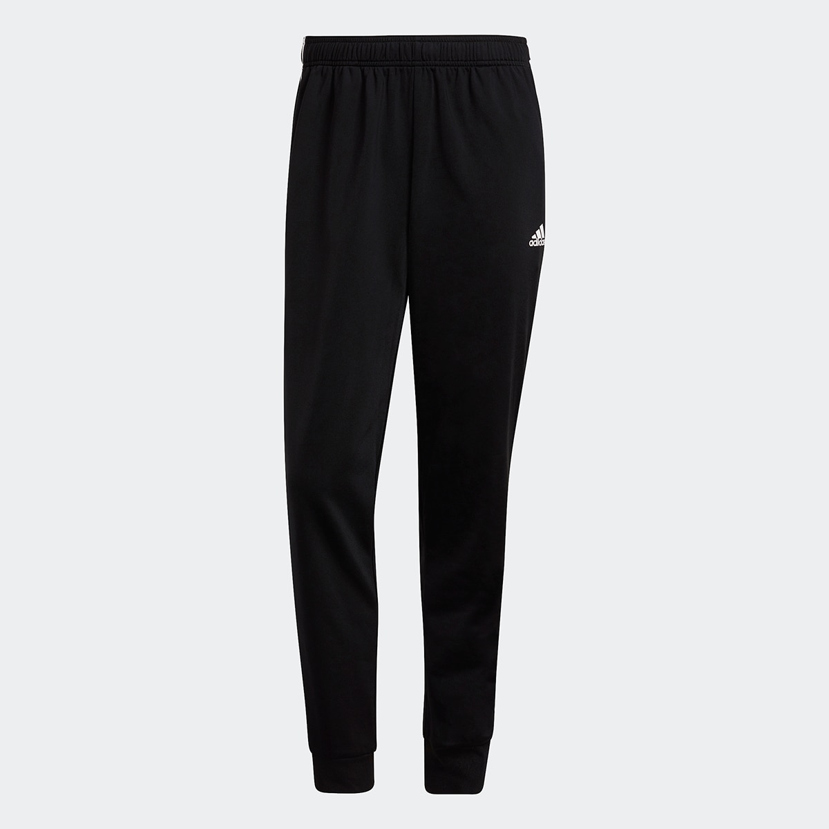 Calças de Homem Primegreen Essentials Warm-Up Tapered 3 Faixas Preto-1