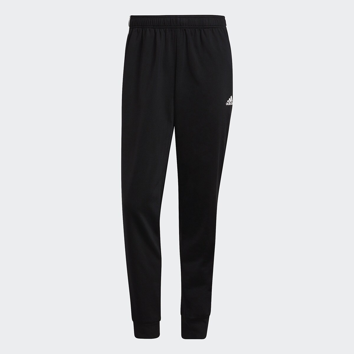 Calças de Homem Primegreen Essentials Warm-Up Tapered 3 Faixas Preto-5