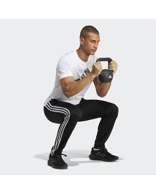 Calças de Homem Train Essentials 3-Stripes Preto-5
