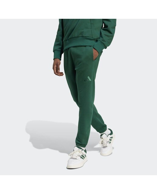 Calças de Treino de Homem ALL SZN Fleece Regular Tapered Verde-1