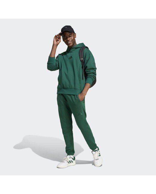 Calças de Treino de Homem ALL SZN Fleece Regular Tapered Verde-5
