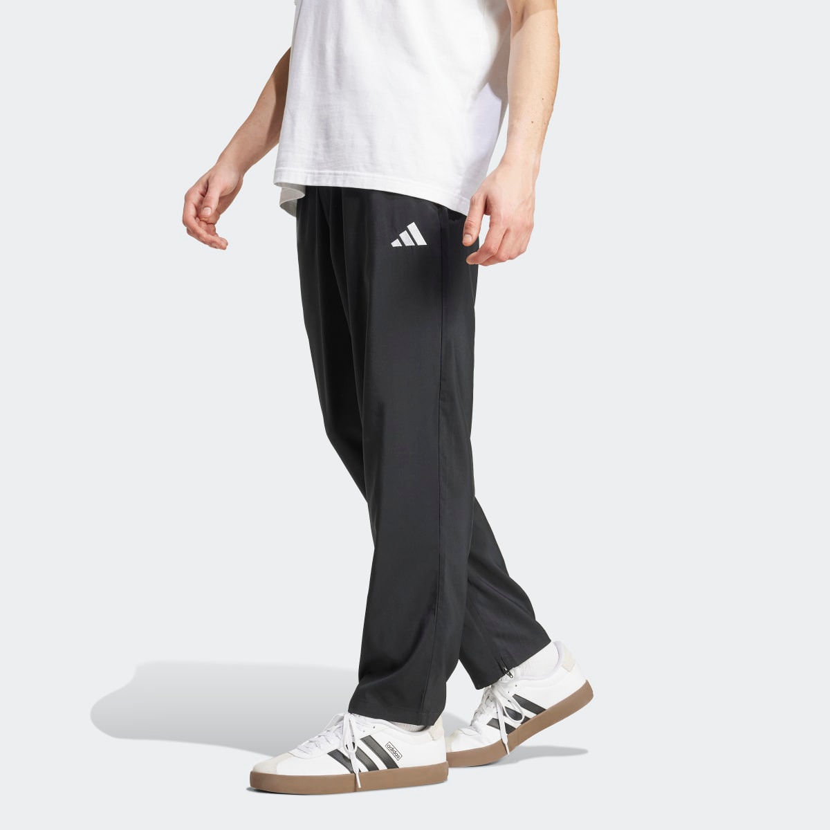 Calças de Homem Essentials Small Logo Open-Hem Stanford Preto-1