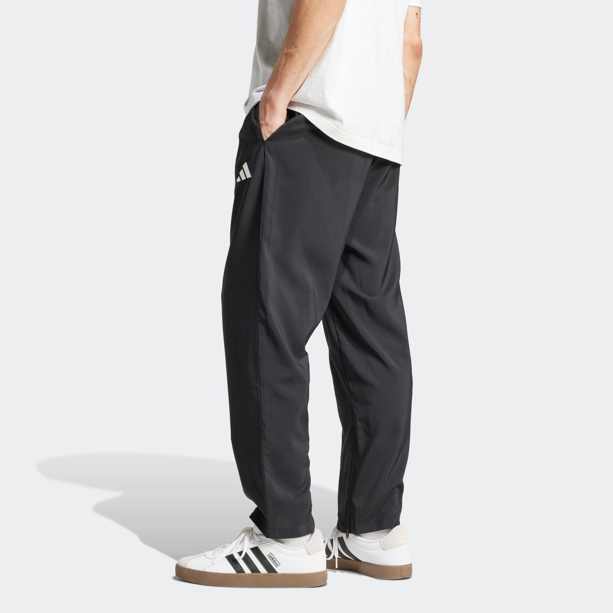 Calças de Homem Essentials Small Logo Open-Hem Stanford Preto-2