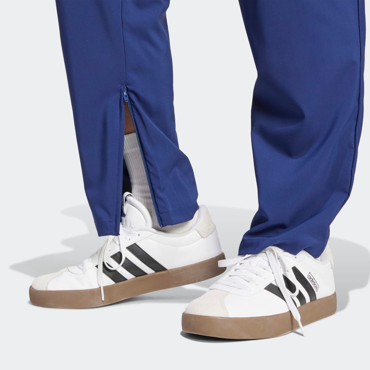 Calças de Homem Essentials Small Logo Open-Hem Stanford Azul-4