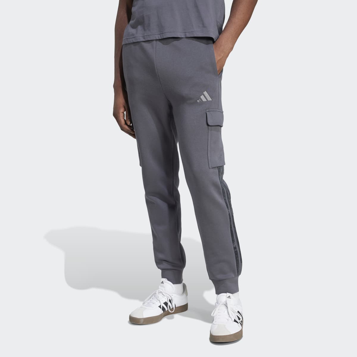 Calças de Homem AOP Colourblock Cinzento-1