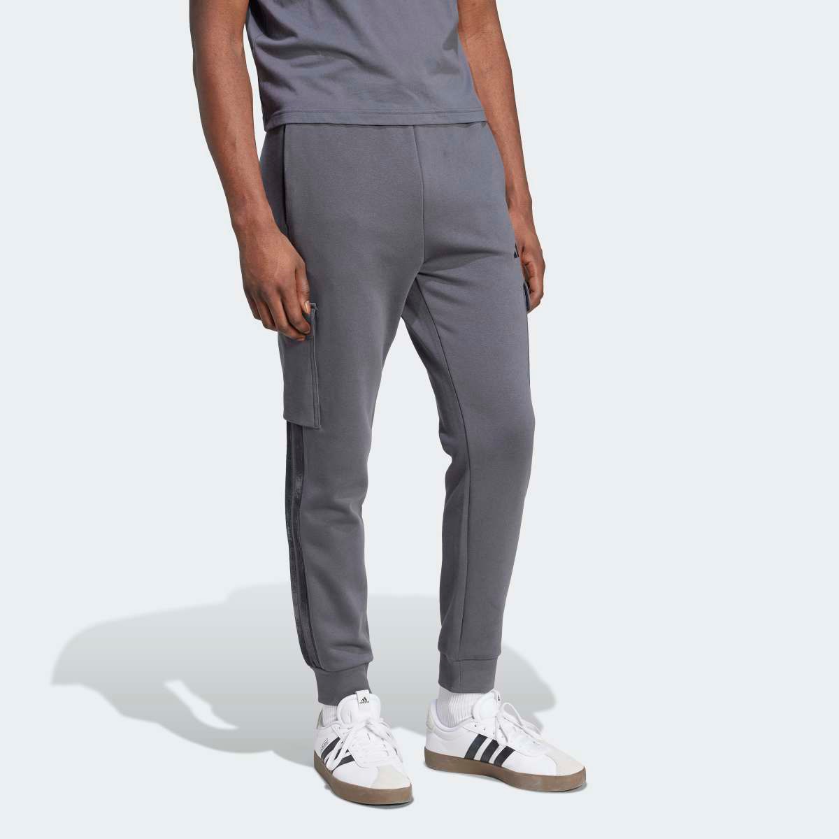 Calças de Homem AOP Colourblock Cinzento-3