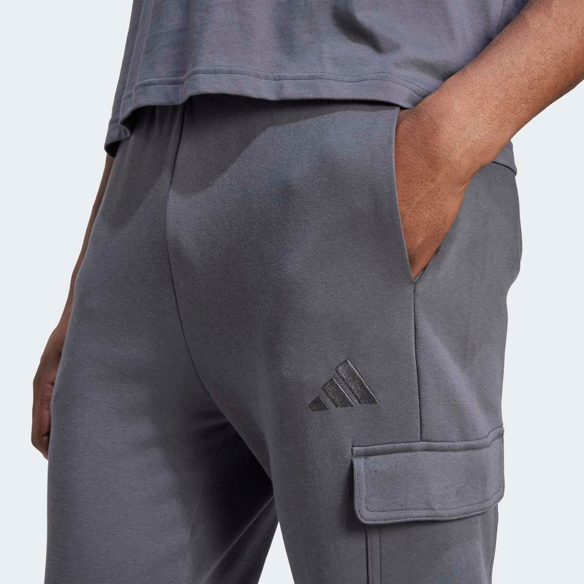 Calças de Homem AOP Colourblock Cinzento-4