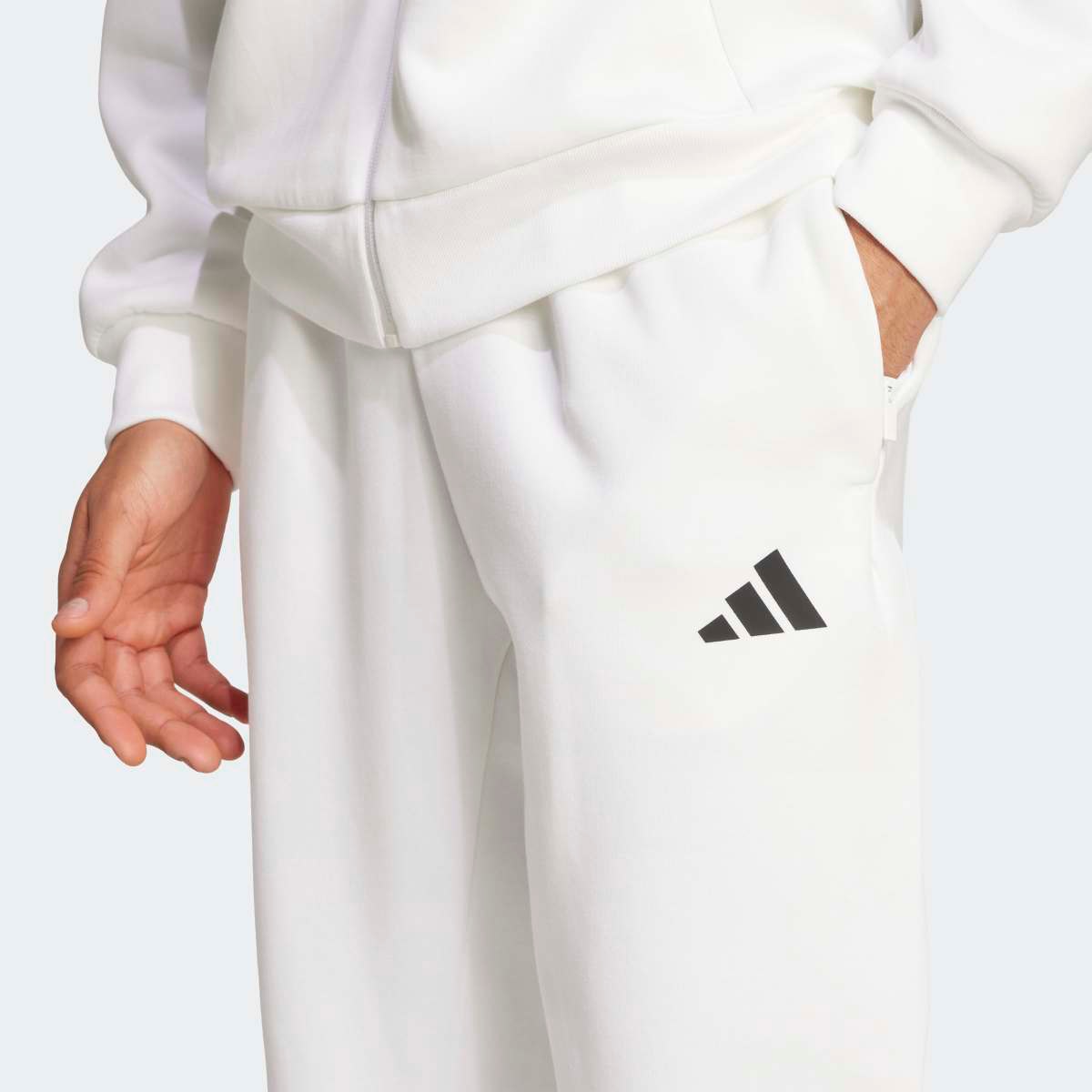 Calças de Homem Future Icons 3 Faixas Branco-4