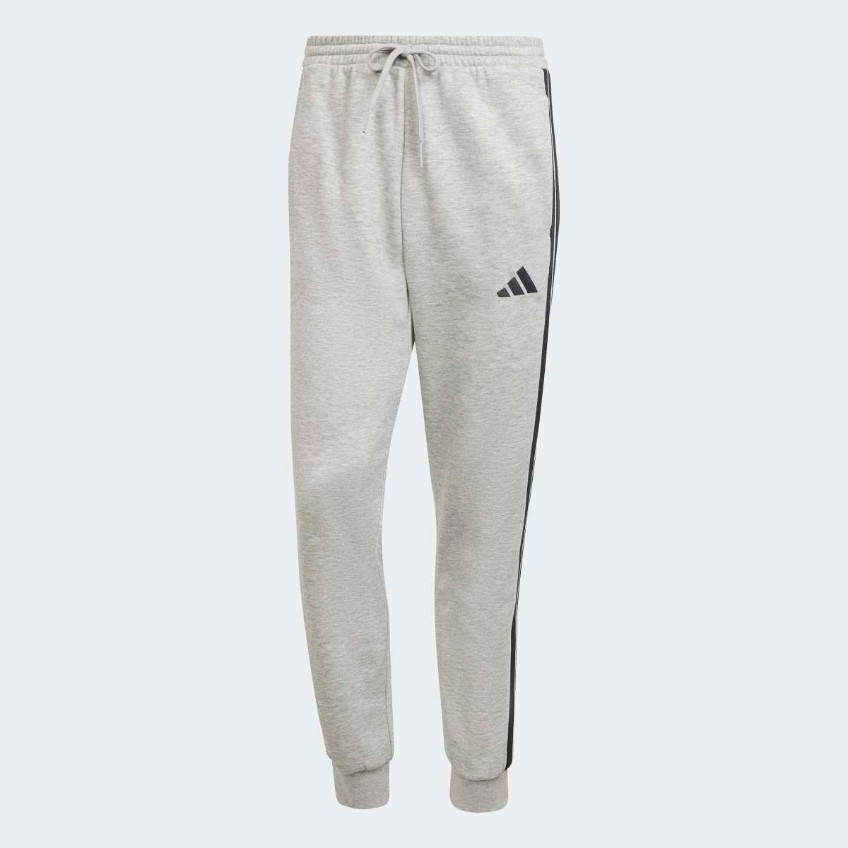 Calças Essentials Fleece 3 faixas Cinzento-6