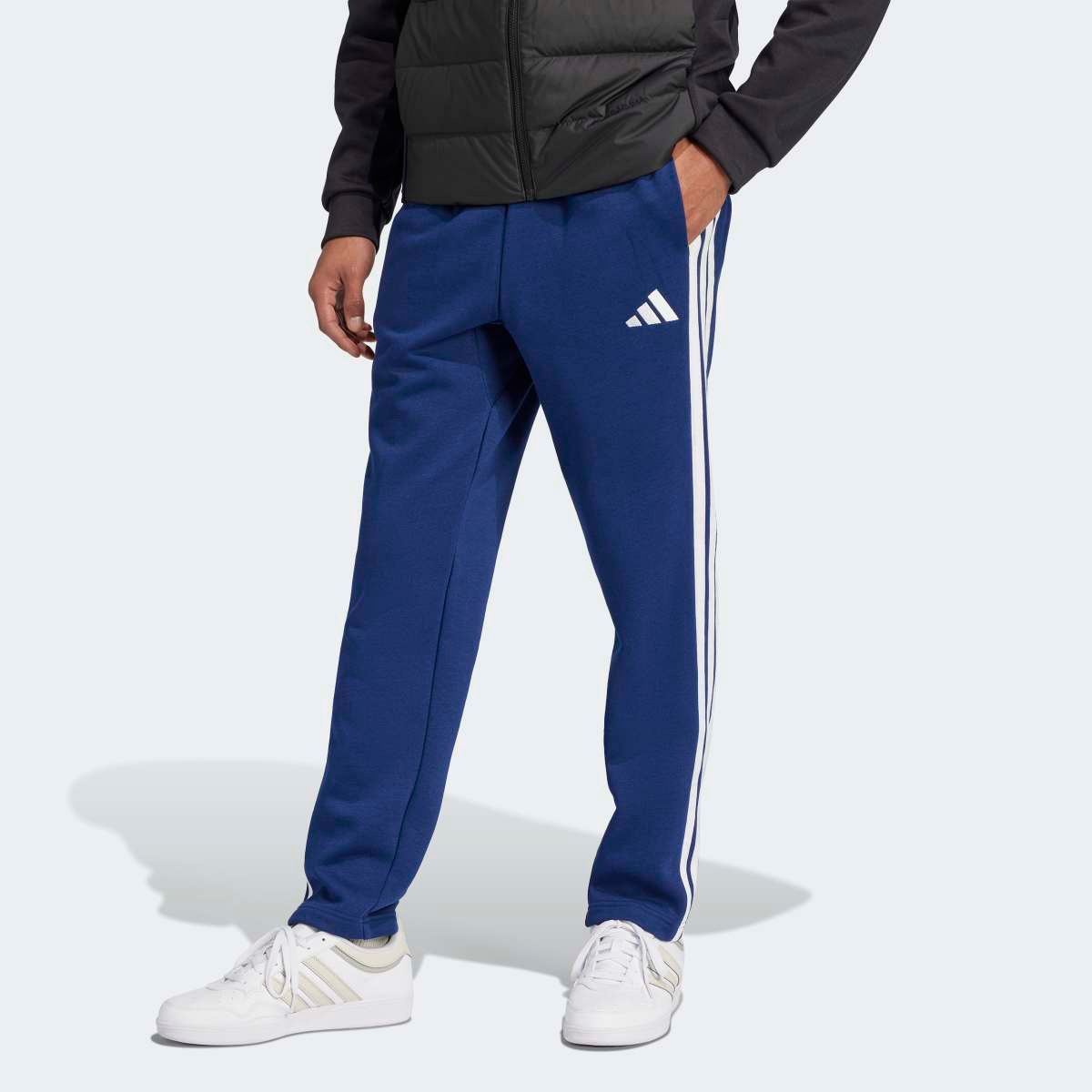 Imagem 0 de Calças de Homem Essentials 3-Stripes Open Hem Fleece