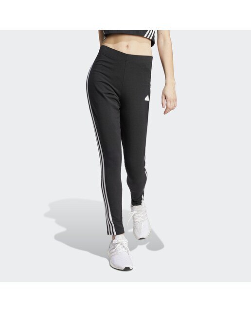 Leggings de Mulher Future Icons 3 Faixas Preto / Branco-1