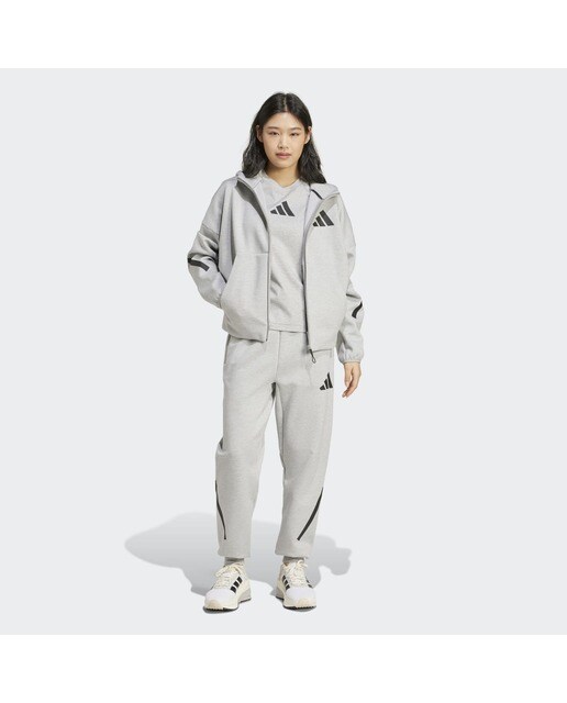 Calças de mulher Z.N.E adidas Cinzento-5