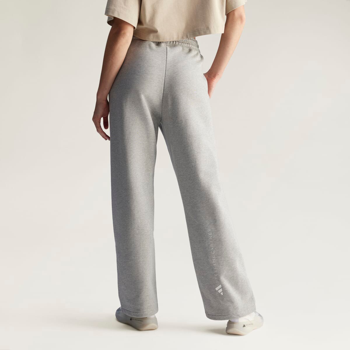 Calças de Mulher by Stella McCartney Straight Leg Cinzento-2