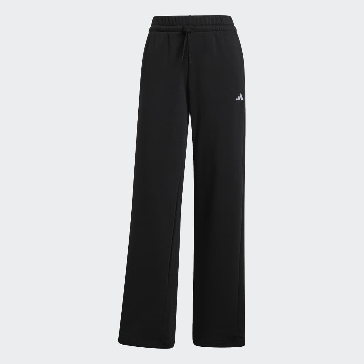 Calças de Mulher Essentials Small Logo Feel Cozy Open-Hem Preto-6