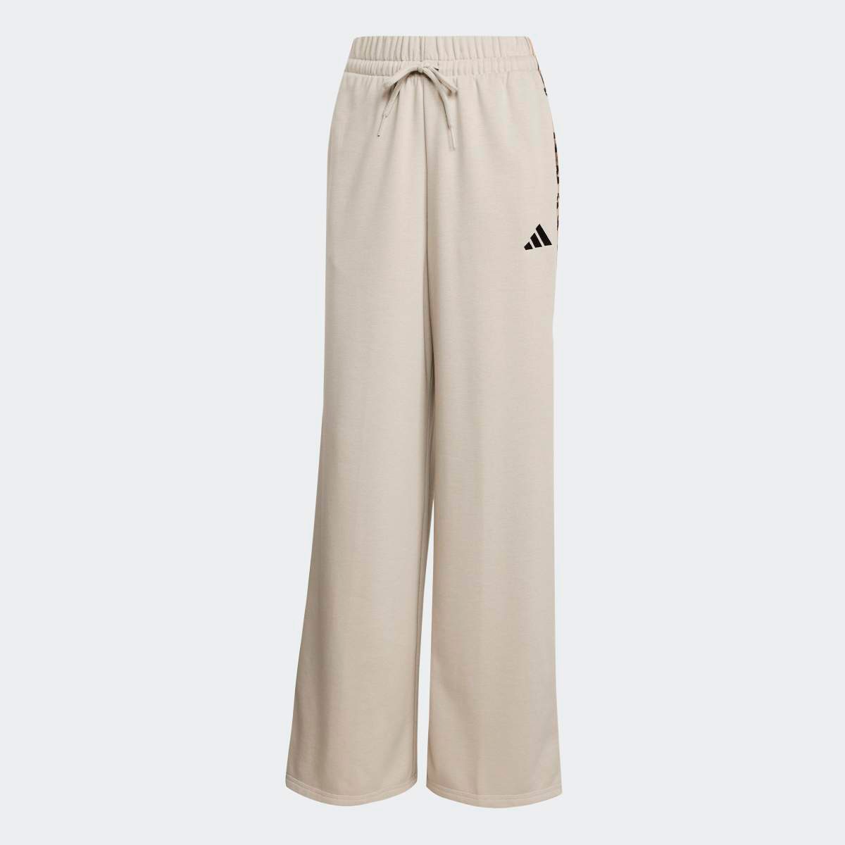 Calças de Mulher Animal Print 3-Stripes Open Hem Cinzento-6