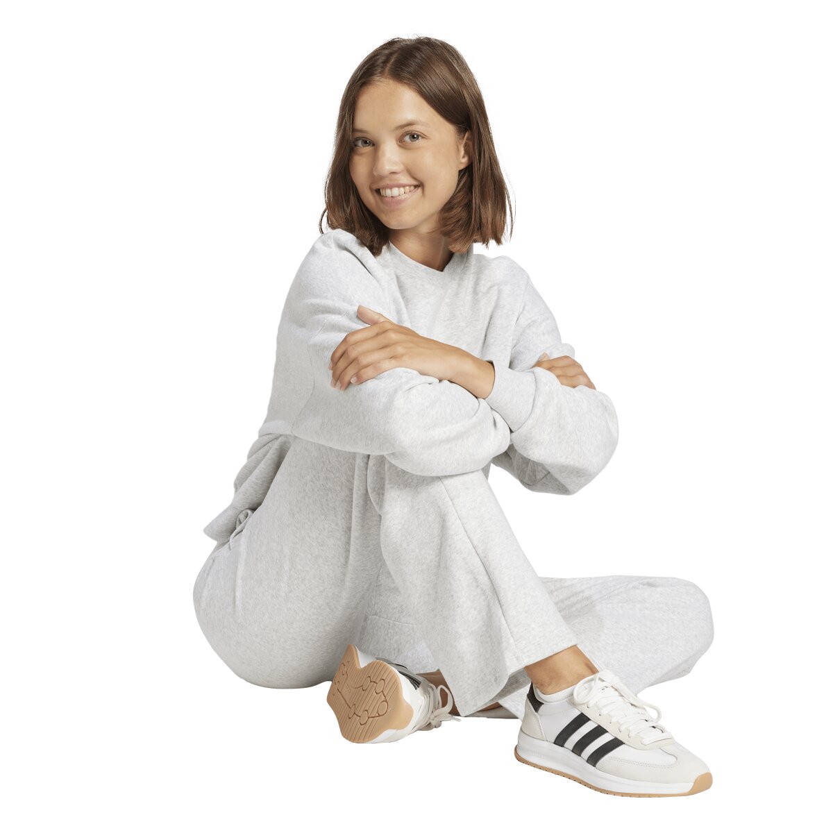 Calças de mulher Essentials adidas Cinzento-3