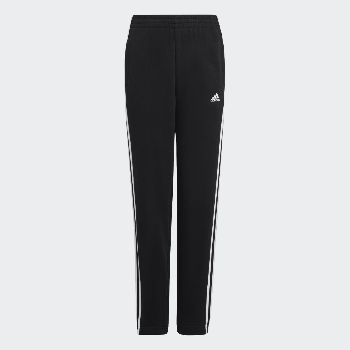 Calças de Criança Essentials Fleece 3 Faixas Preto / Branco-1