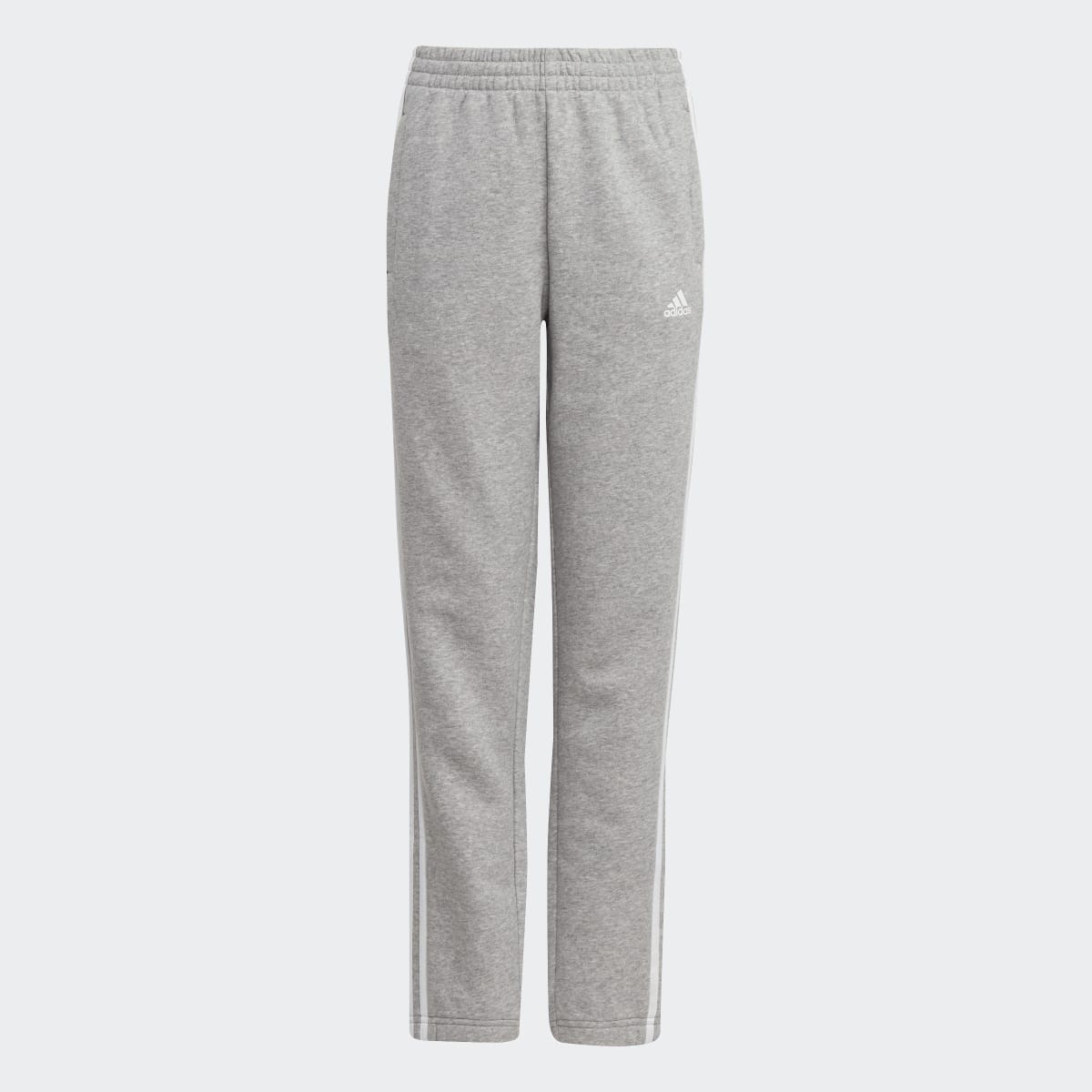 Calças de Criança Essentials Fleece 3 Faixas Cinzento / Branco-1