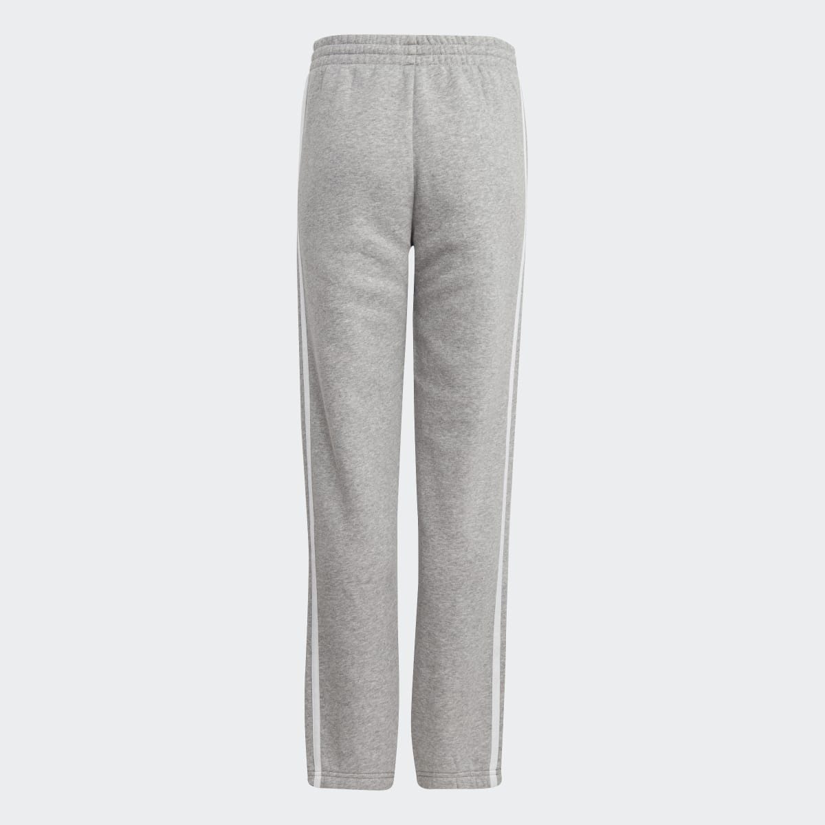 Calças de Criança Essentials Fleece 3 Faixas Cinzento / Branco-2