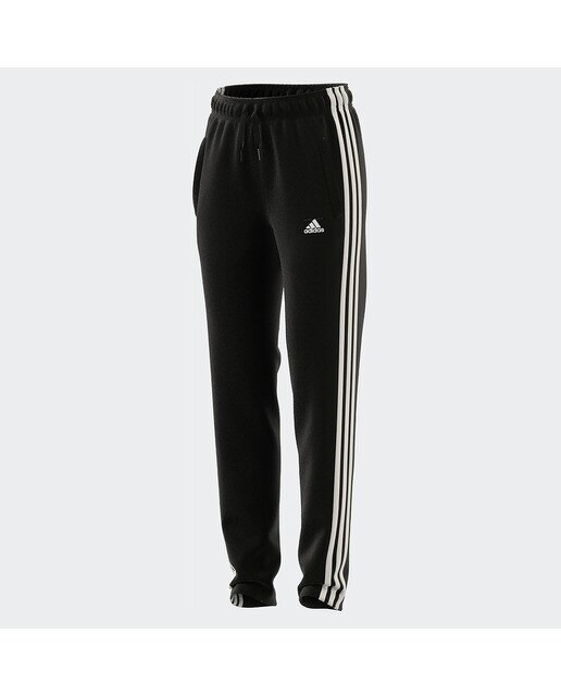 Calças de criança Essentials 3 faixas adidas Preto / Branco-1