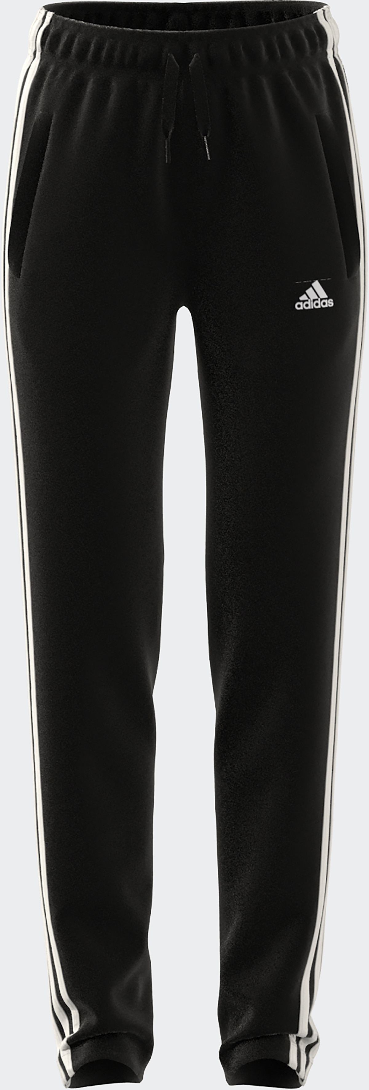 Calças de criança Essentials 3 faixas adidas Preto / Branco-3