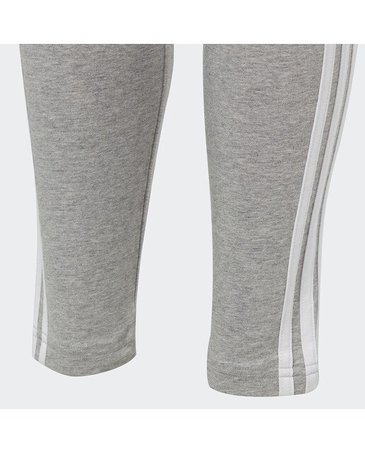 Leggings de Criança Essentials Cotton 3 Faixas Cinzento-3