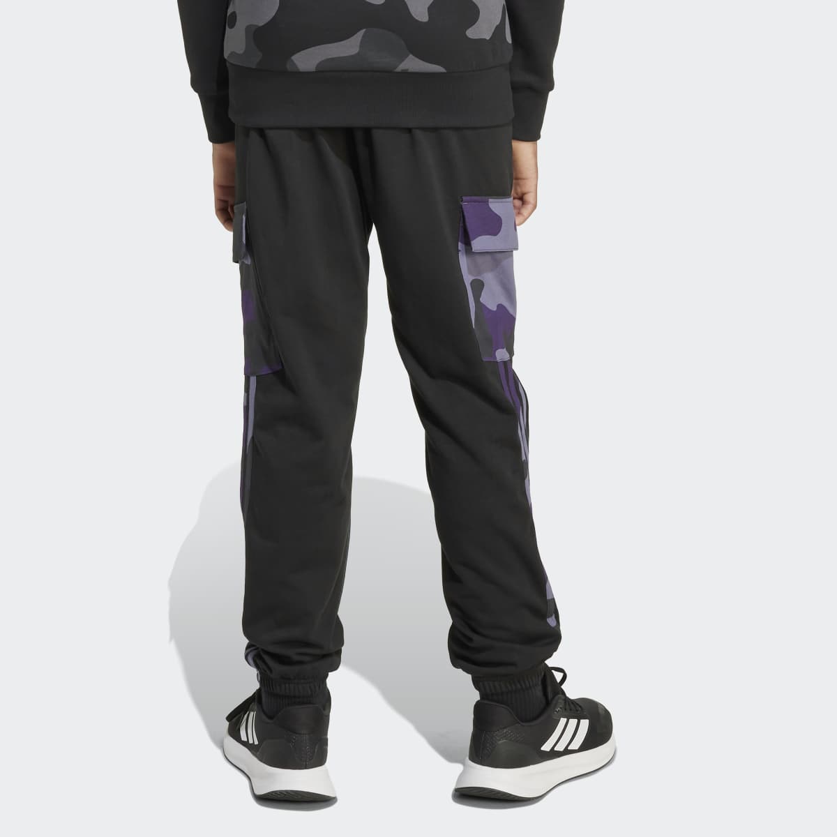 Calças de Criança Seasonal Essentials Camo French Terry Preto-4