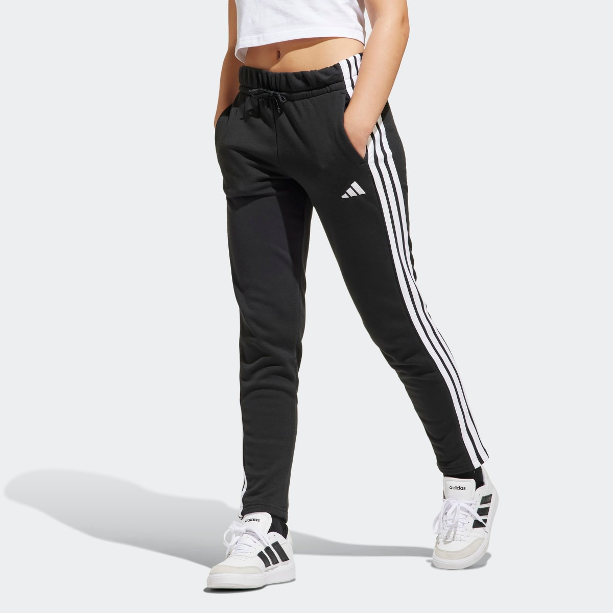 Calças de menina Essentials Adidas Preto-1