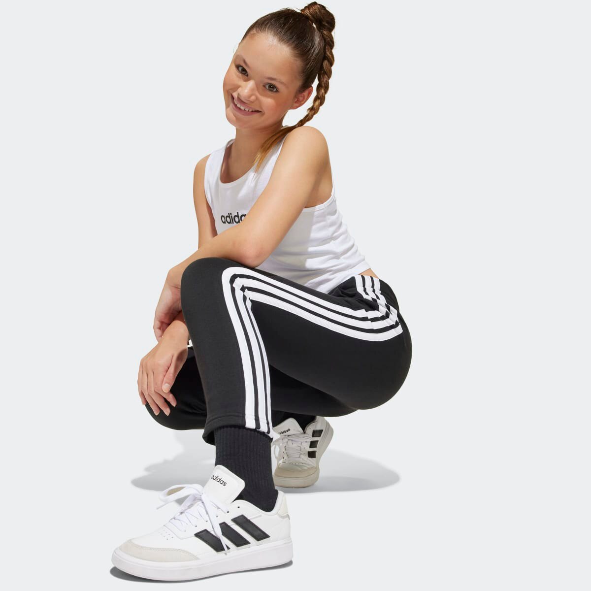 Calças de menina Essentials Adidas Preto-3
