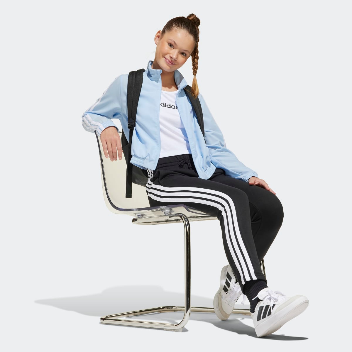 Calças de menina Essentials Adidas Preto-5