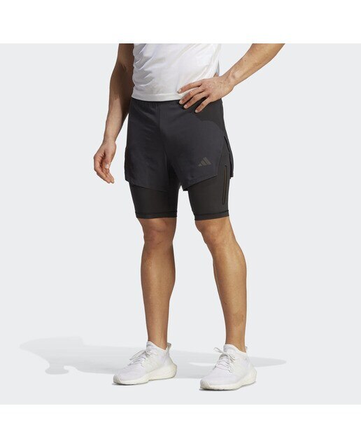 Calções de Homem HEAT.RDY HIIT Elevated Training 2-in-1 Preto-1