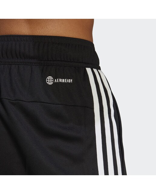 Calções de Homem Train Essentials Piqué Training 3 Faixas Preto-4