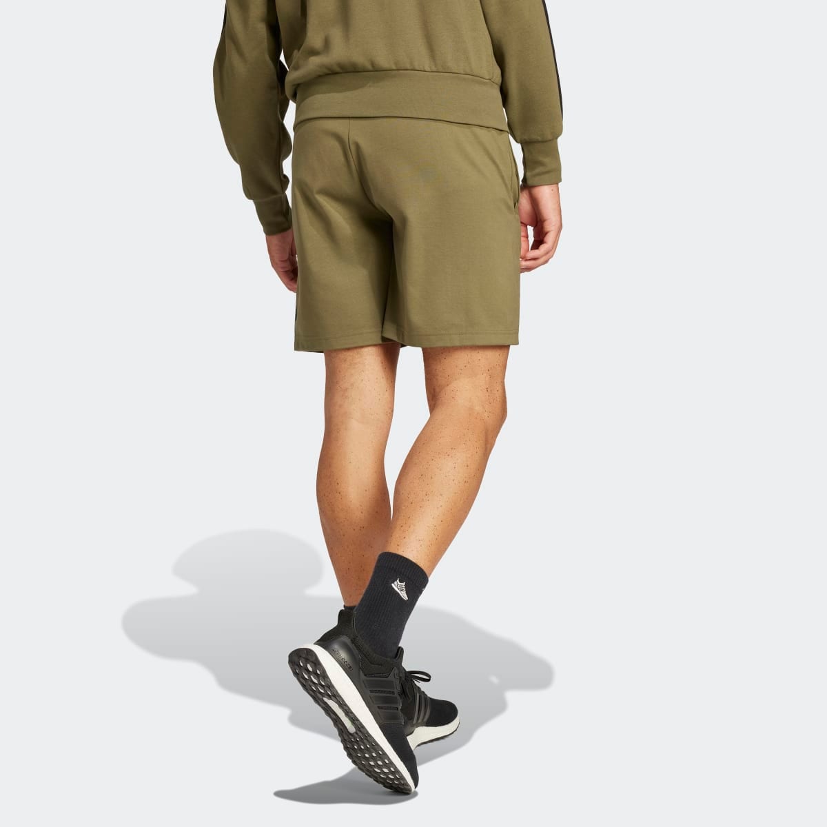 Calções de Homem Essentials Big Logo Single Jersey Verde-2