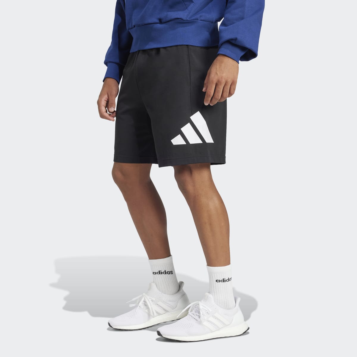 Calções de Homem Essentials Big Logo Single Jersey Preto-1