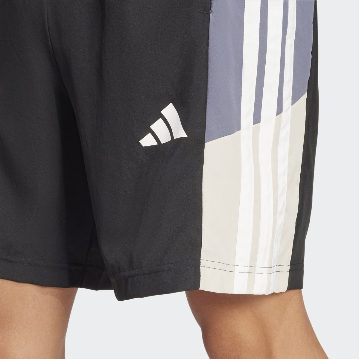 Calções de Homem Train Essentials Seasonal Colorblock Preto-3