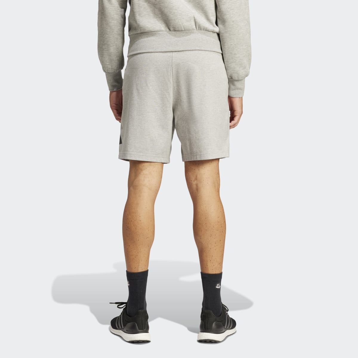 Calções de Homem Essentials Big Logo Single Jersey Cinzento-2
