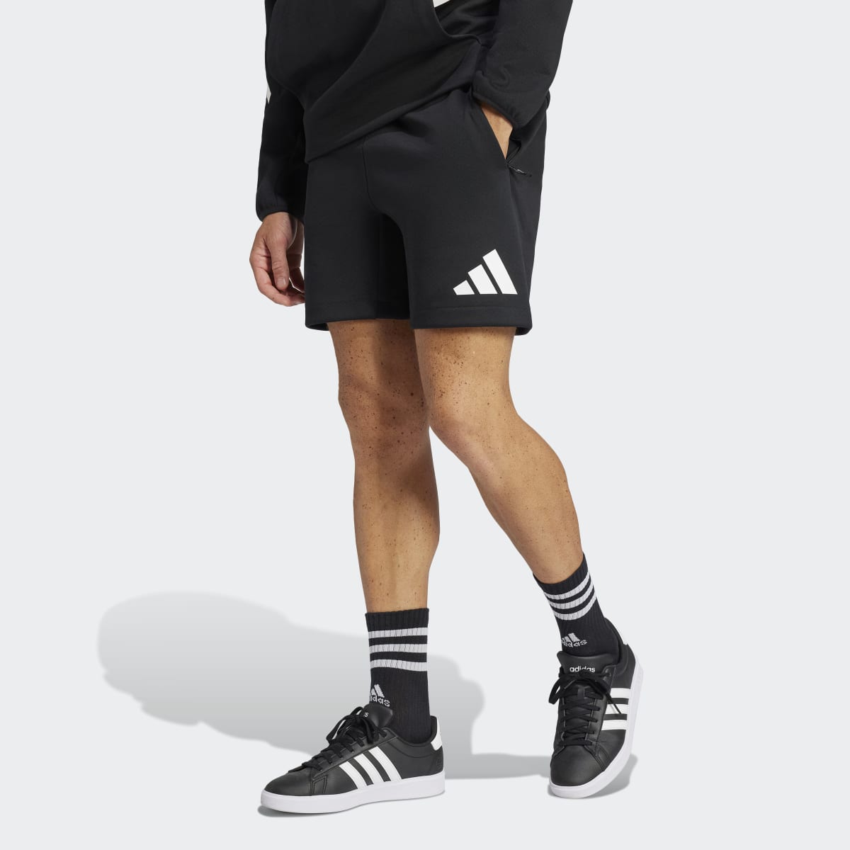 Calções de Homem Z.N.E. Adidas Preto-1